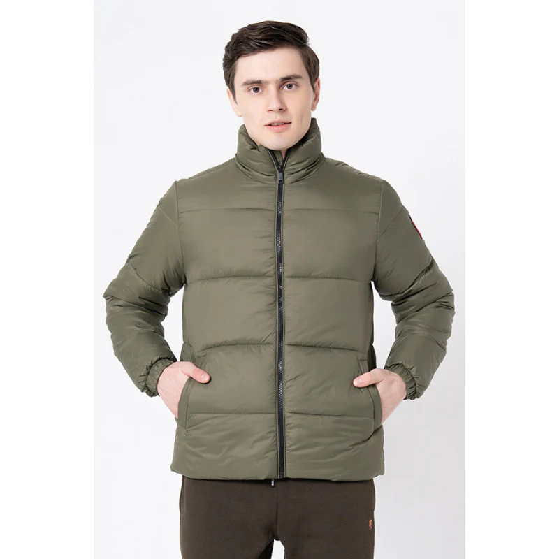 Men's Olive Solid Jacket