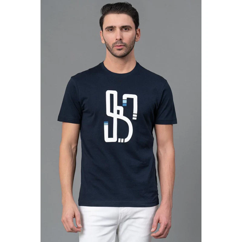 Mens Round Neck Casual T-Shirt