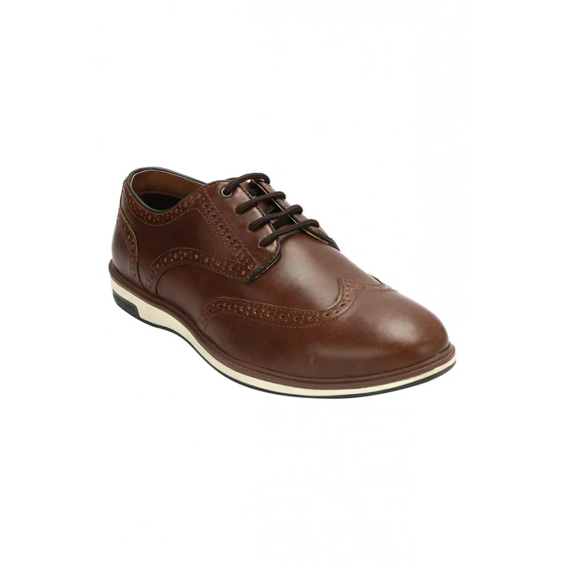 Men's Tan Casual Brogue Shoes
