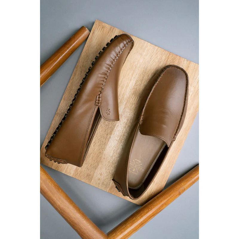 Men's Tan Mocassin
