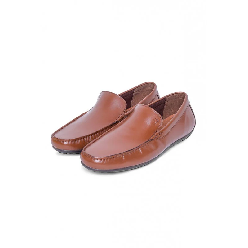 Men's Tan Slip On Shoes