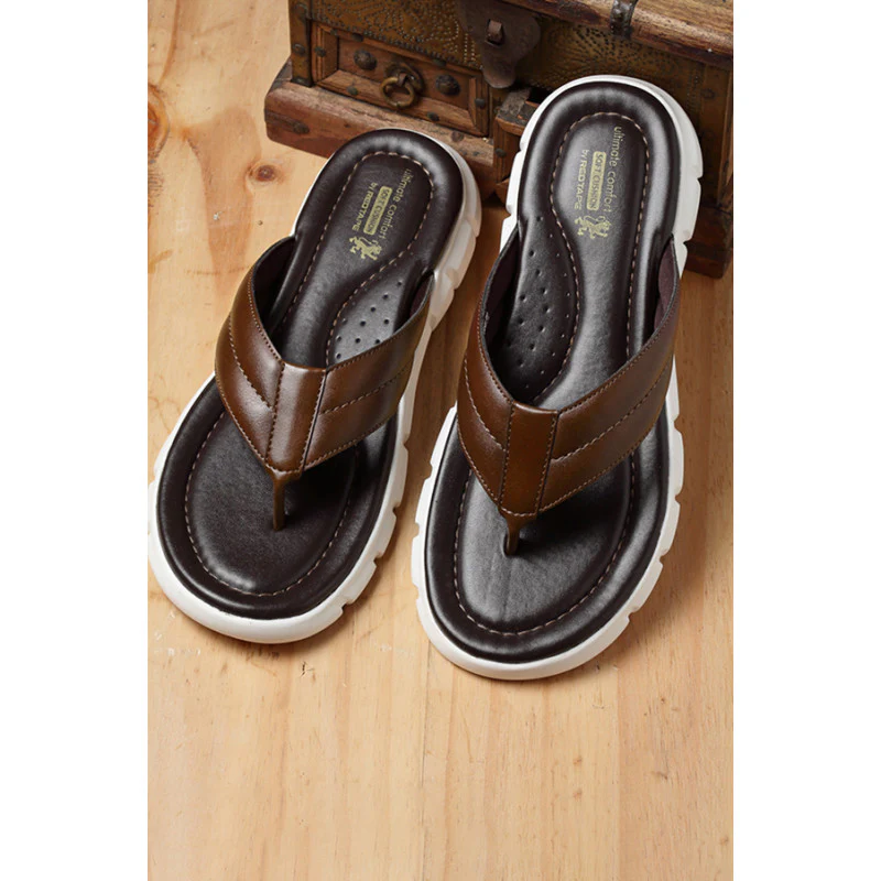 Men's Tan Thong Sandal
