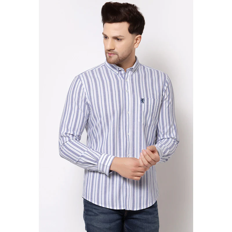 Men's White Stripe Shirt