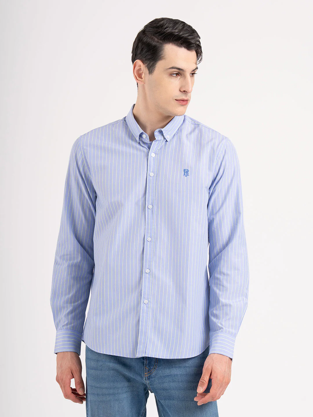 Mens Full Sleeve Striped Shirt