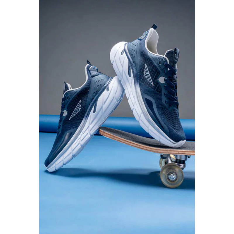 Navy Sports Shoes for Men's- Lace-Up Shoes, Perfect Walking & Running Shoes for Men