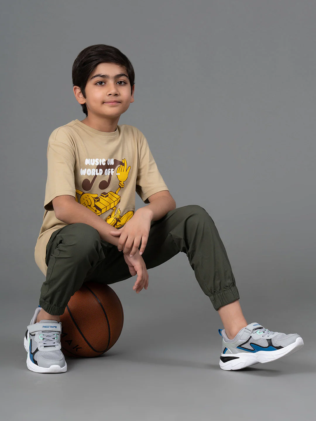 Olive Boy's Joggers- Best in Comfort| Cotton | Regular Fit - Image 5