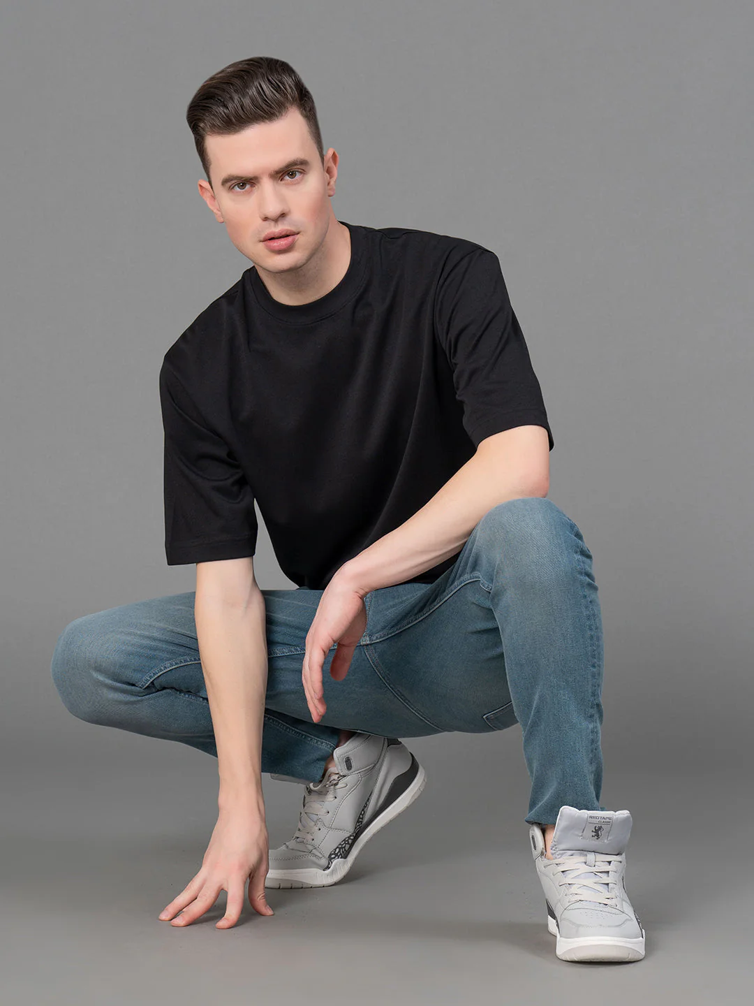 Oversized Round Neck T-Shirt for Men - Image 5