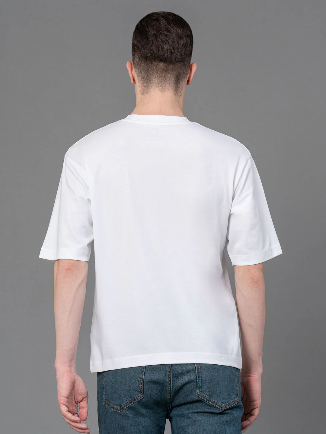 Oversized Round Neck T-Shirt for Men - Image 3