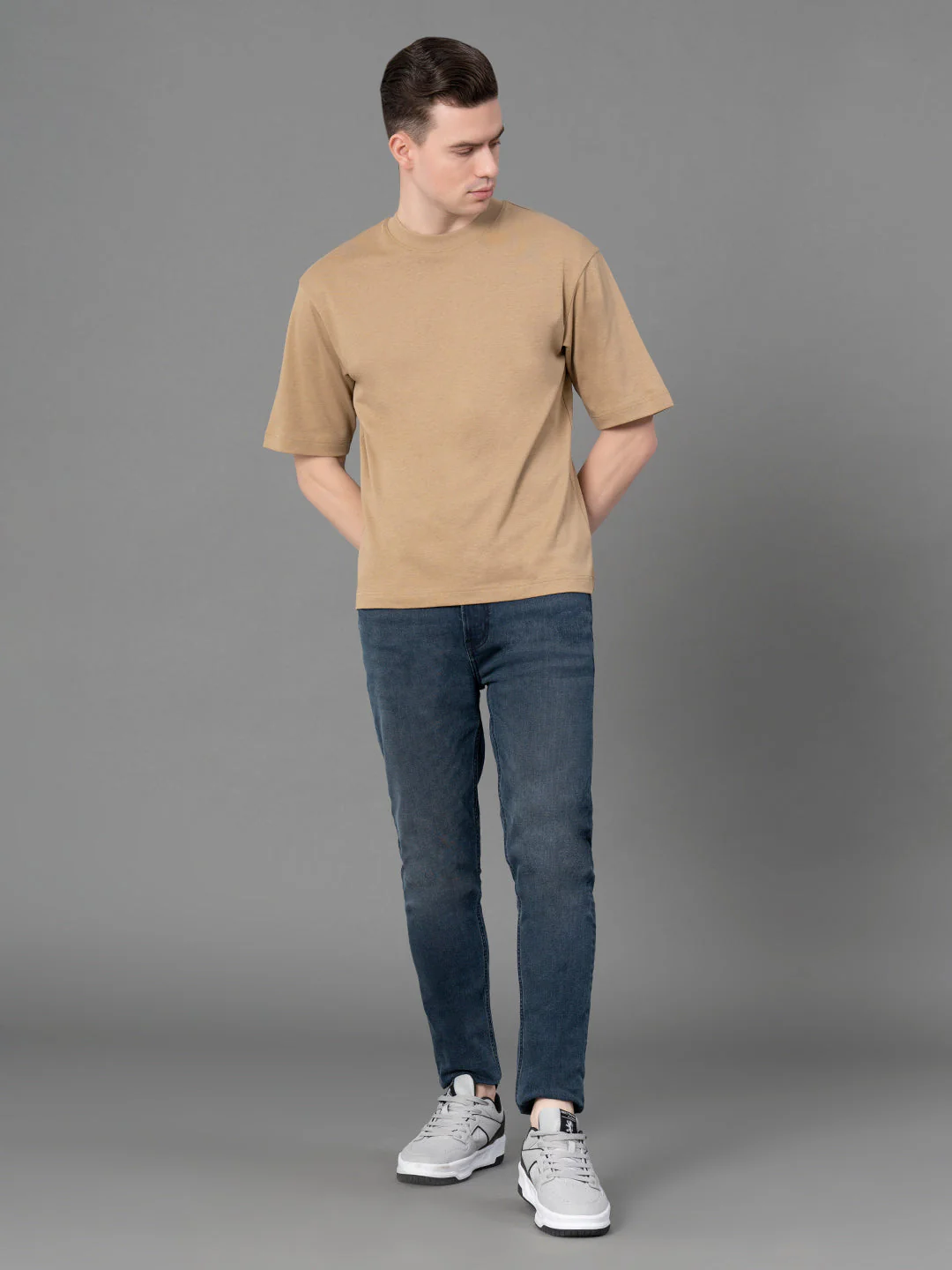 Oversized Round Neck T-Shirt for Men - Image 5