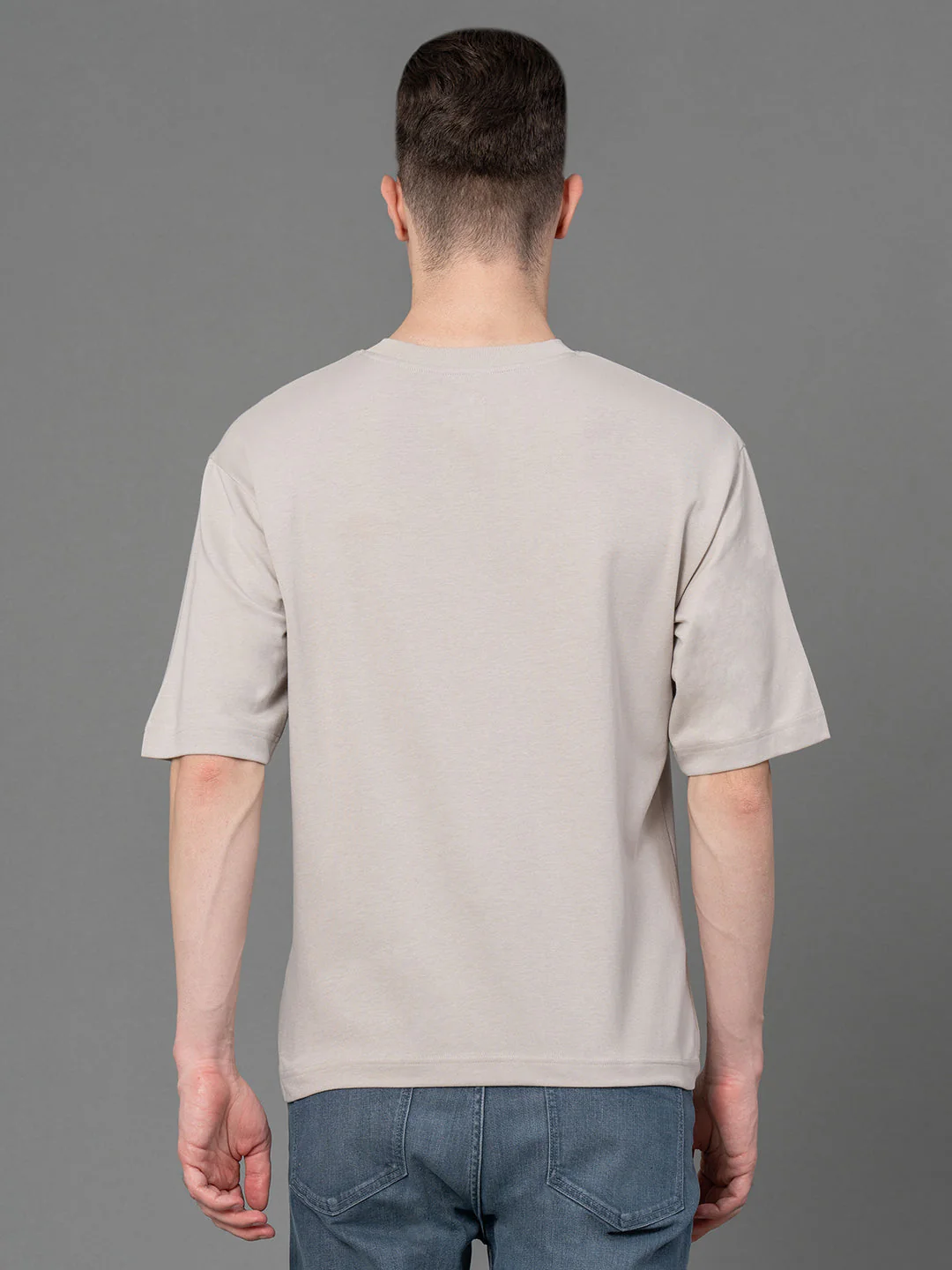 Oversized Round Neck T-Shirt for Men - Image 3