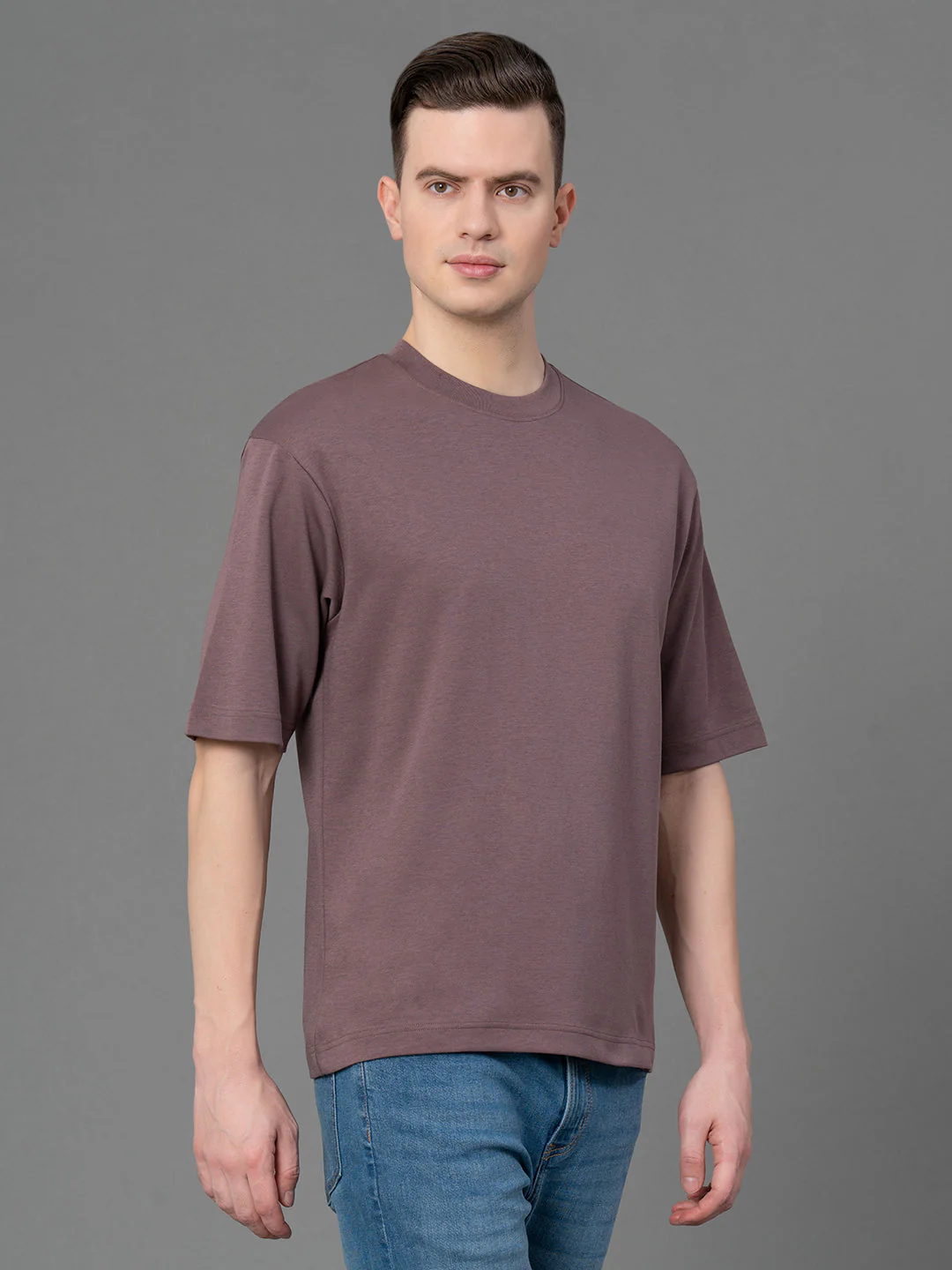 Oversized Round Neck T-Shirt for Men - Image 2