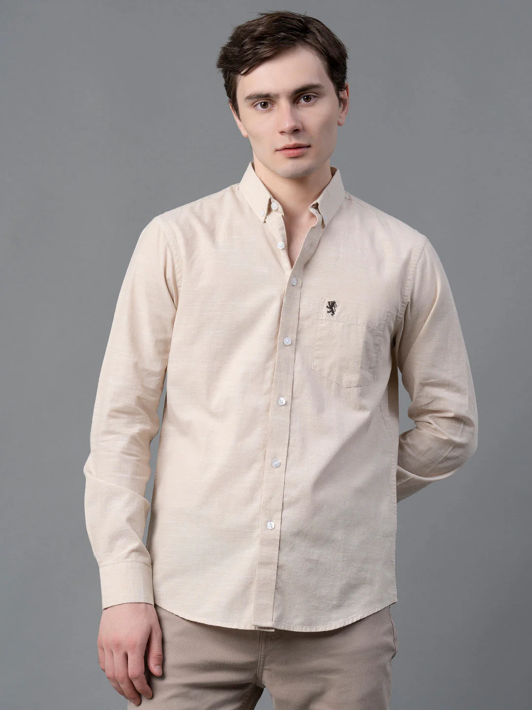 Pure Cotton Solid Shirt for Men