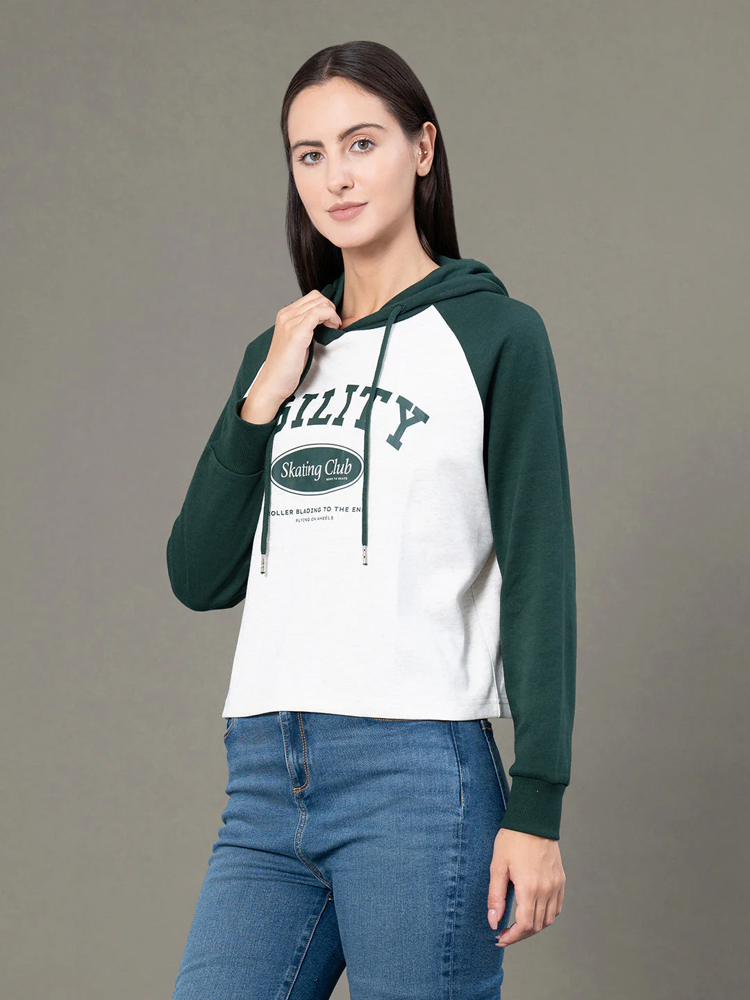 Raglan Sleeves Hoodie for Women - Image 2