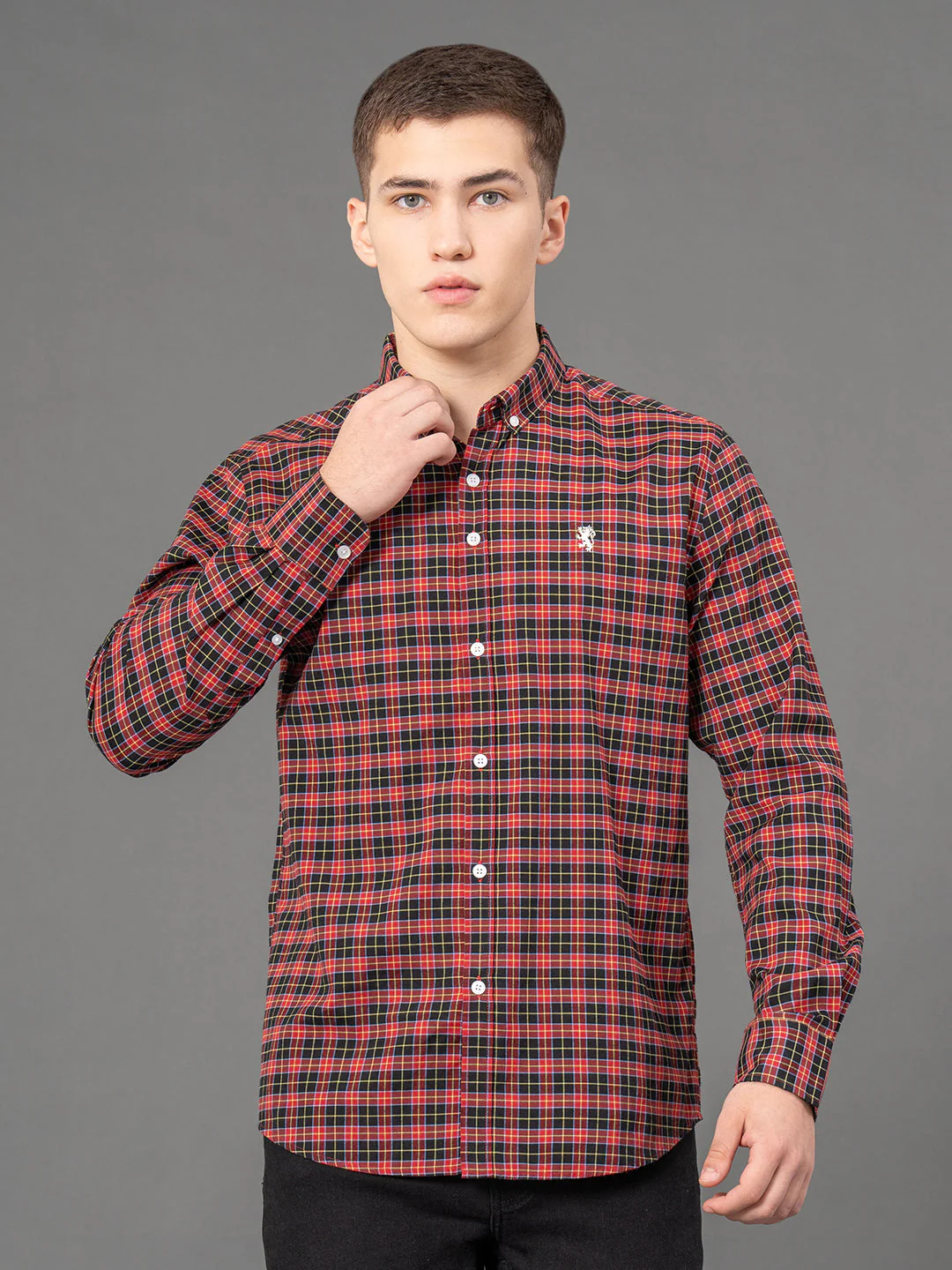 Red Checked Shirt for Men