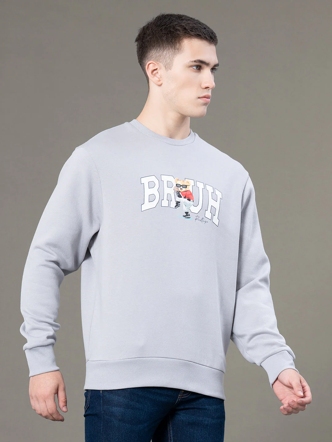 Round Neck Graphic Sweatshirt for Men - Image 2