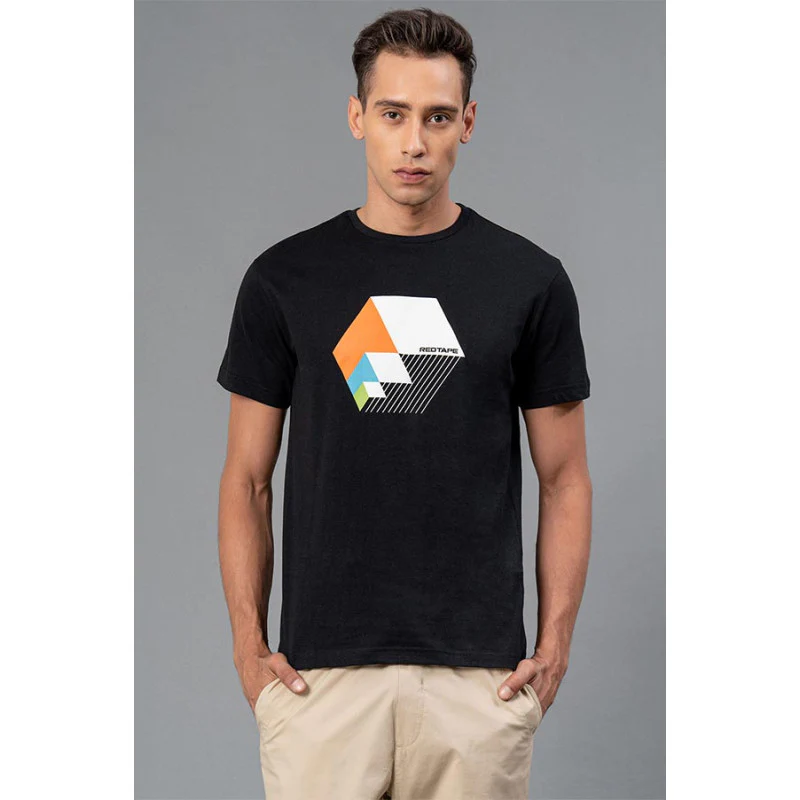 Round Neck Men's Cotton T-Shirt
