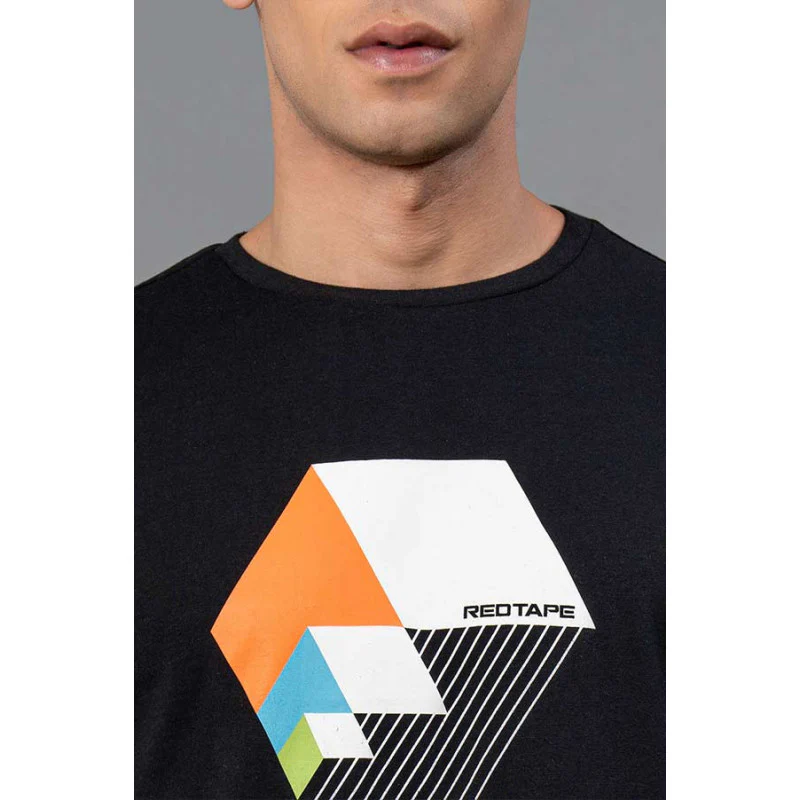 Round Neck Men's Cotton T-Shirt - Image 4