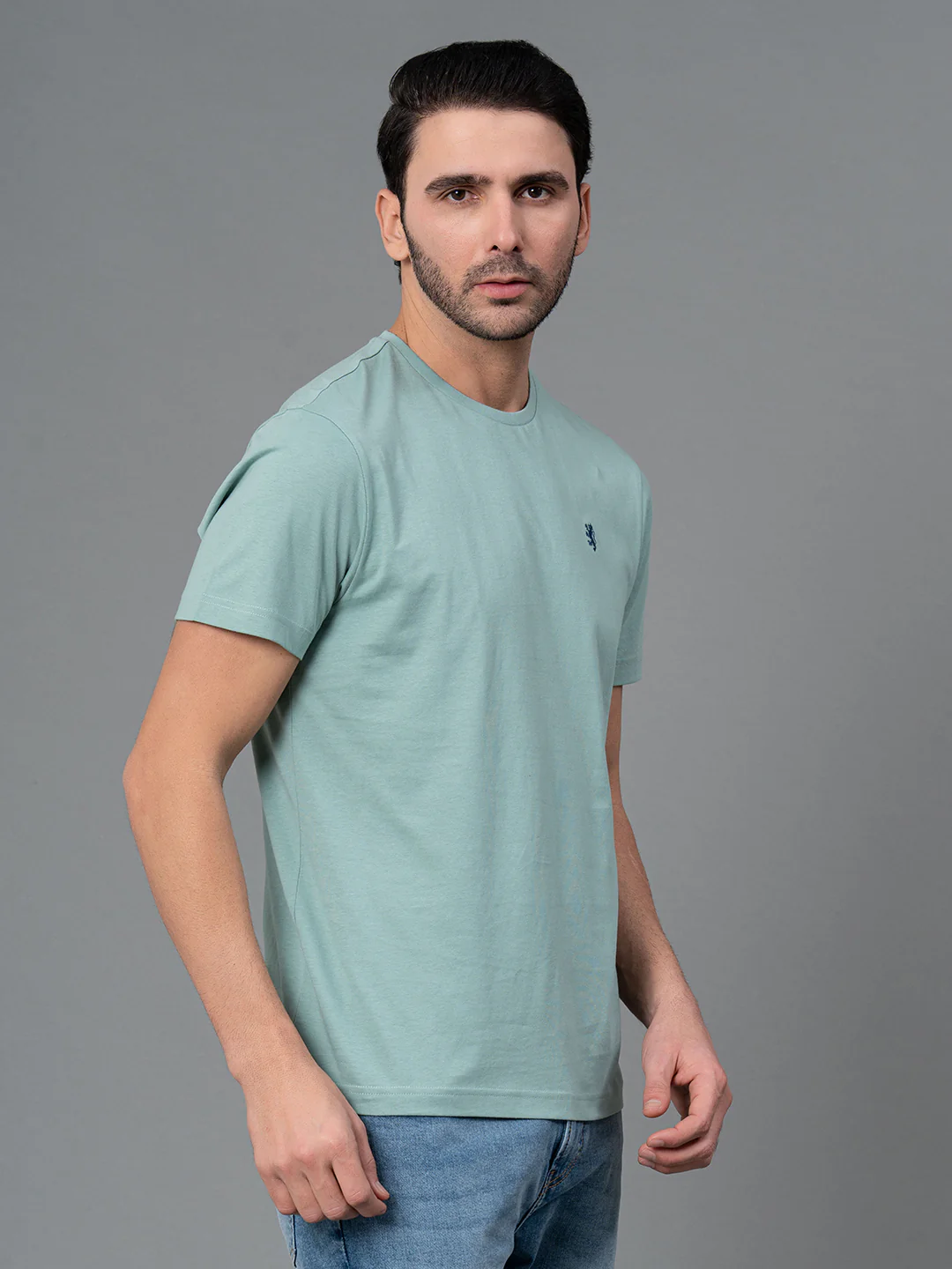 Round Neck Mens T-Shirt - Image 7