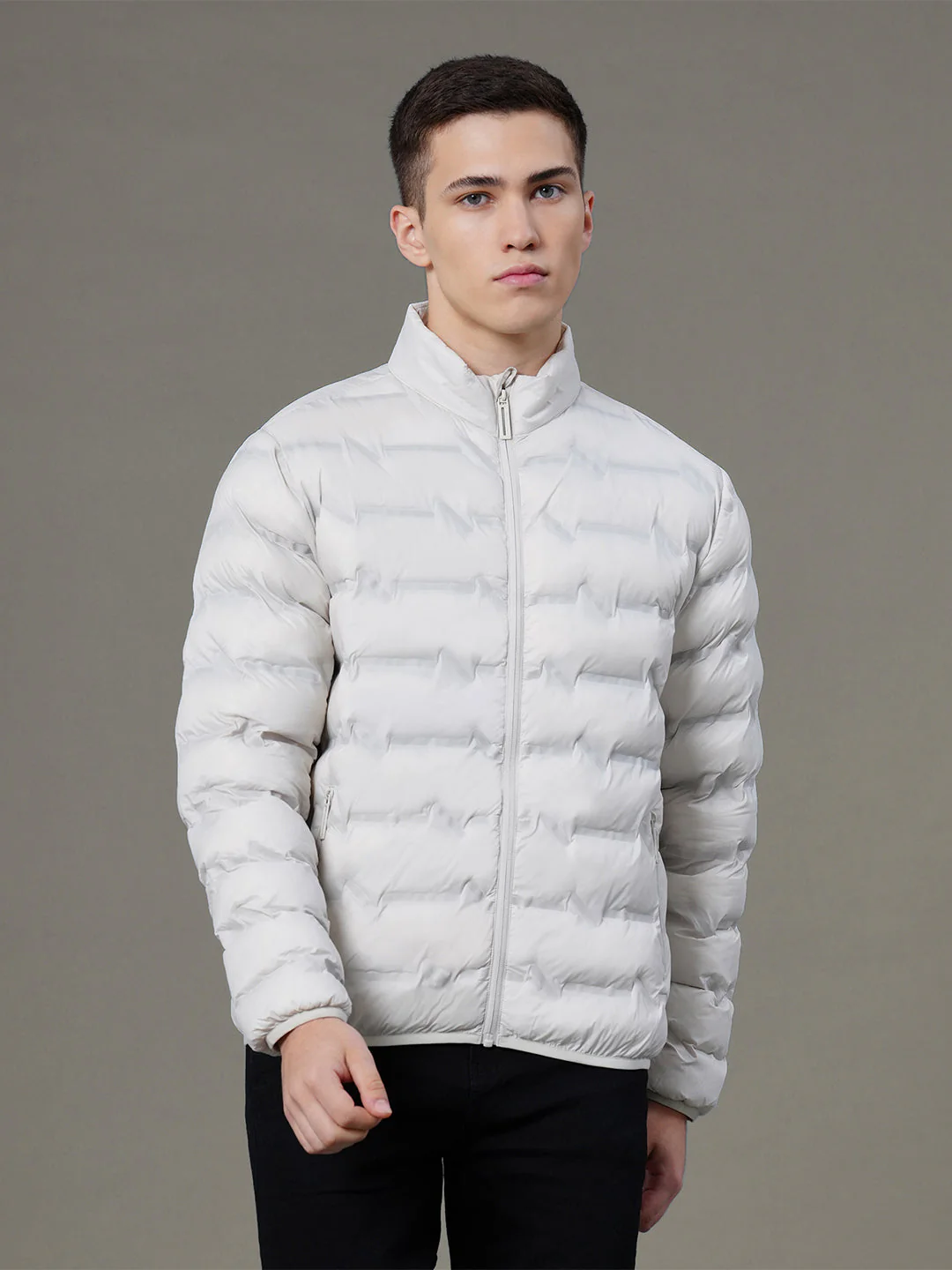 Solid Heatseal Jacket for Men