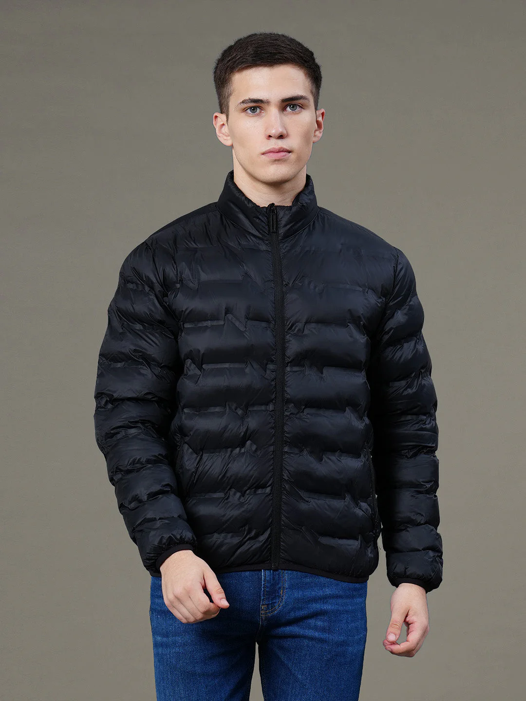 Solid Heatseal Jacket for Men