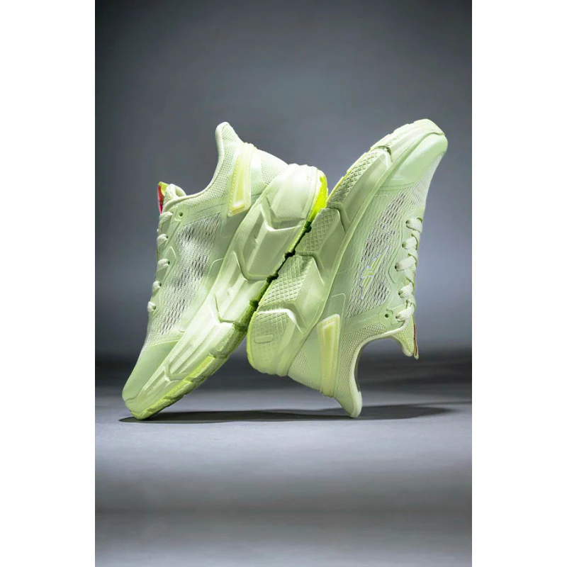 Sports Shoes for Women's- Neon Green Lace-Up, Shape Adjustable Sports Athleisure Shoes, Perfect for Walking & Running