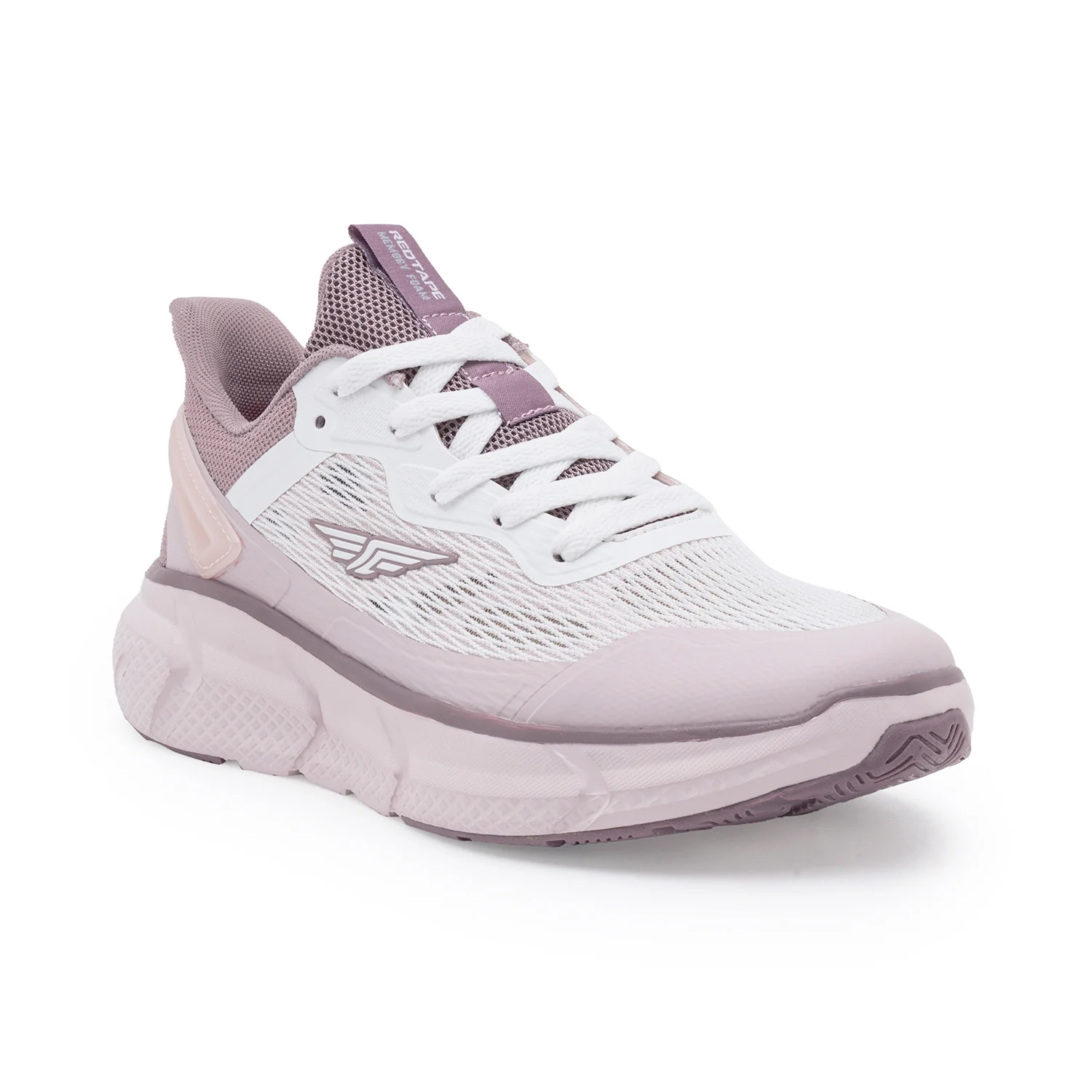 Sports Shoes for Women's- Pink Lace-Up Shape Adjustable Sports Athleisure Shoes, Perfect Walking & Running Shoes