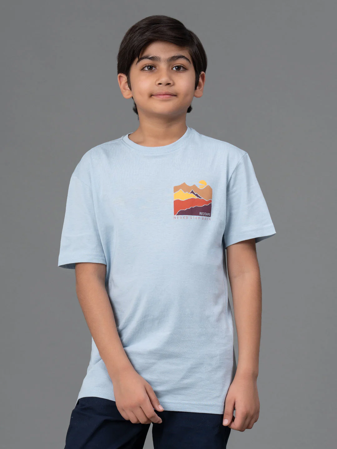 Unisex Kids T-Shirt- Best in Comfort| Cotton| Ice Blue Color