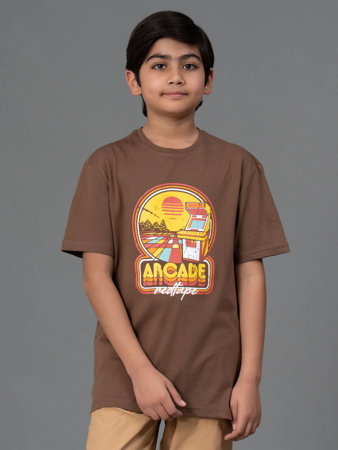 Unisex Kids T-Shirt- Best in Comfort| Cotton| Mid-Brown Color