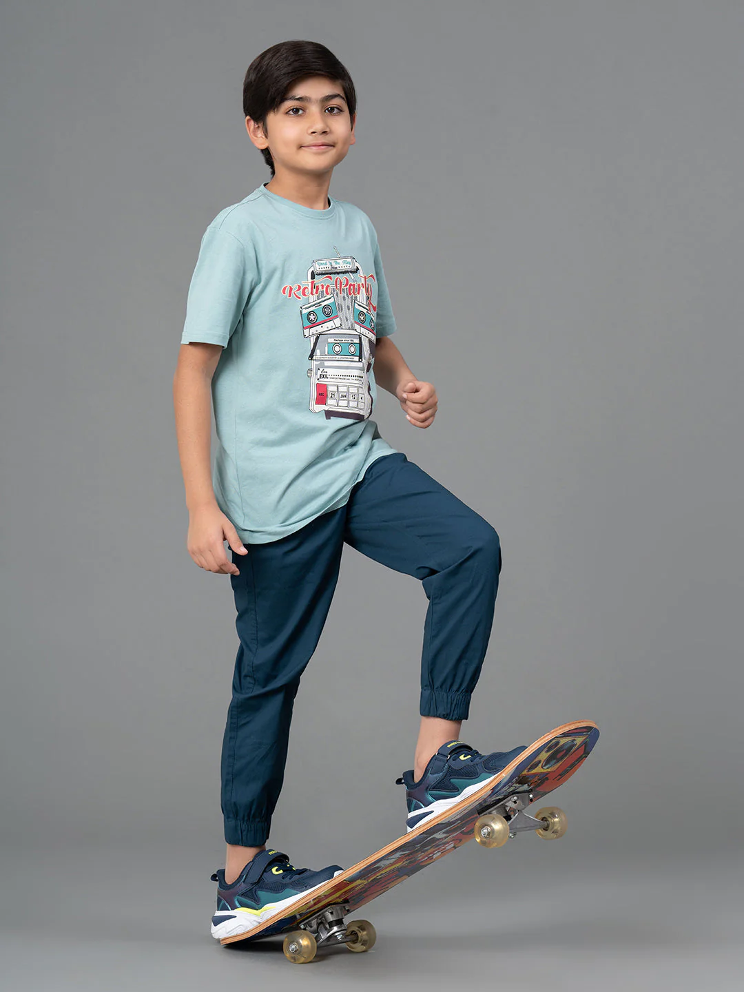 Unisex T-Shirt for Kids- Best in Comfort| Cotton| Light Sea Green Color - Image 5