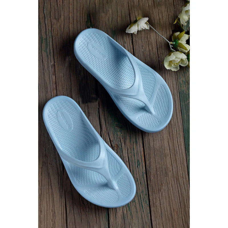 Women Blue Sunnies Thong Flip-Flops