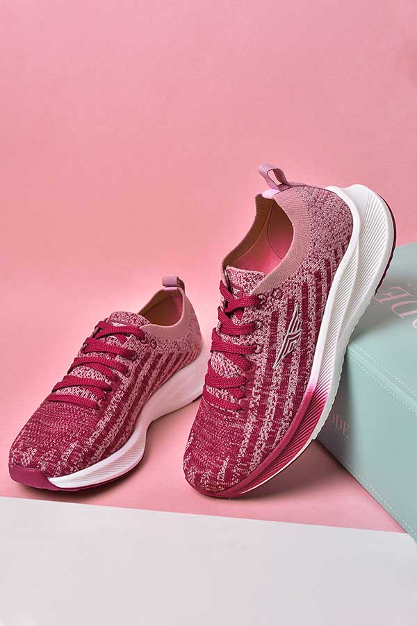 Women Peach Walking Shoes