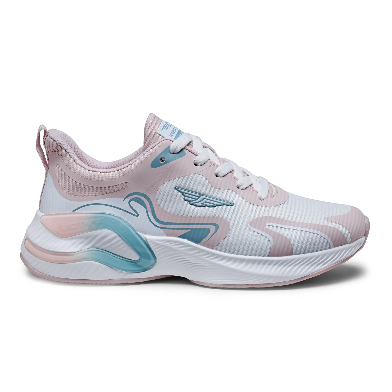 Women White And Pink Walking Shoes - Image 2