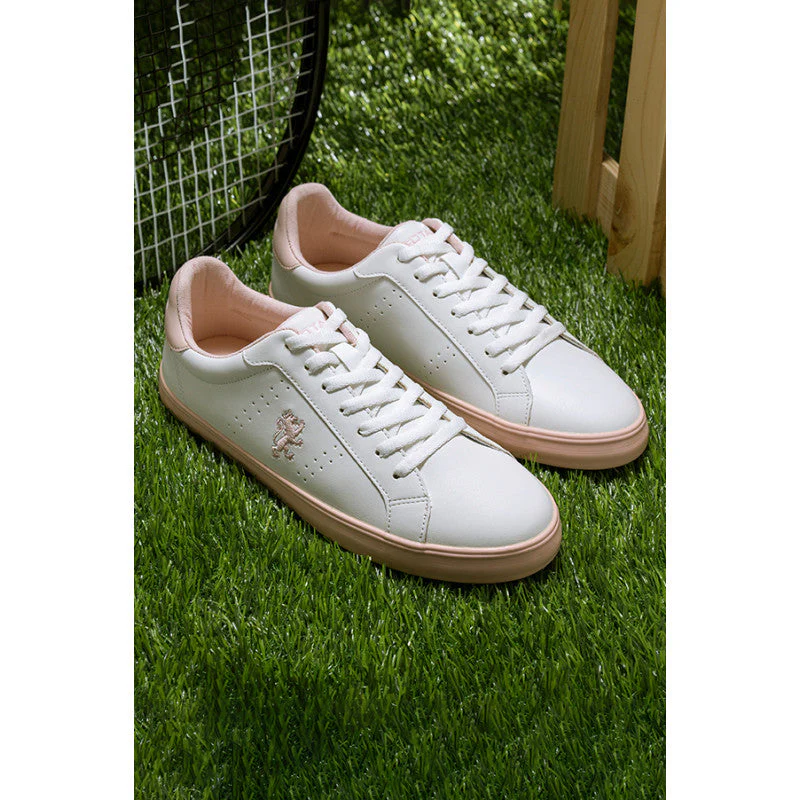 Women's WHITE/PINK Sneakers