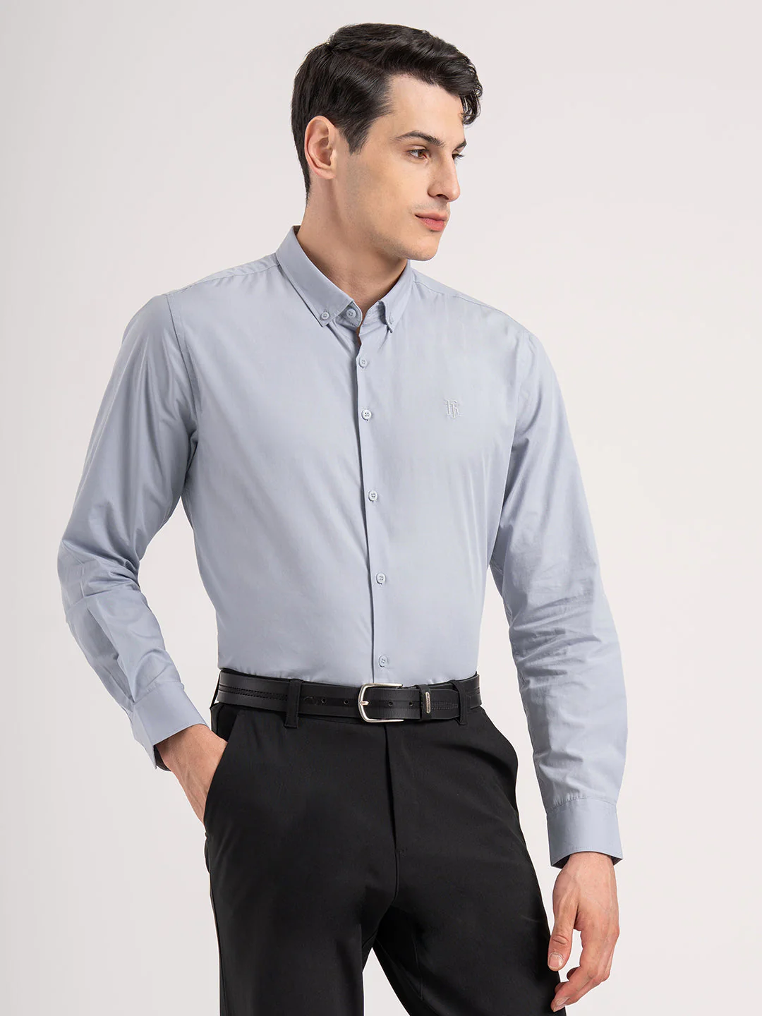 Mens Full Sleeve Solid Shirt