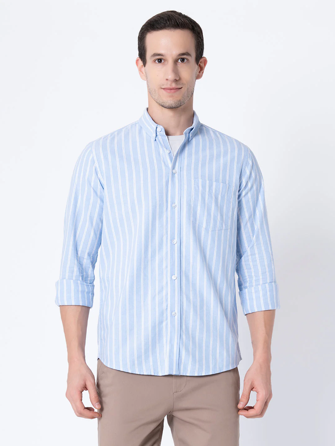 Regular Fit Striped Shirt for Men