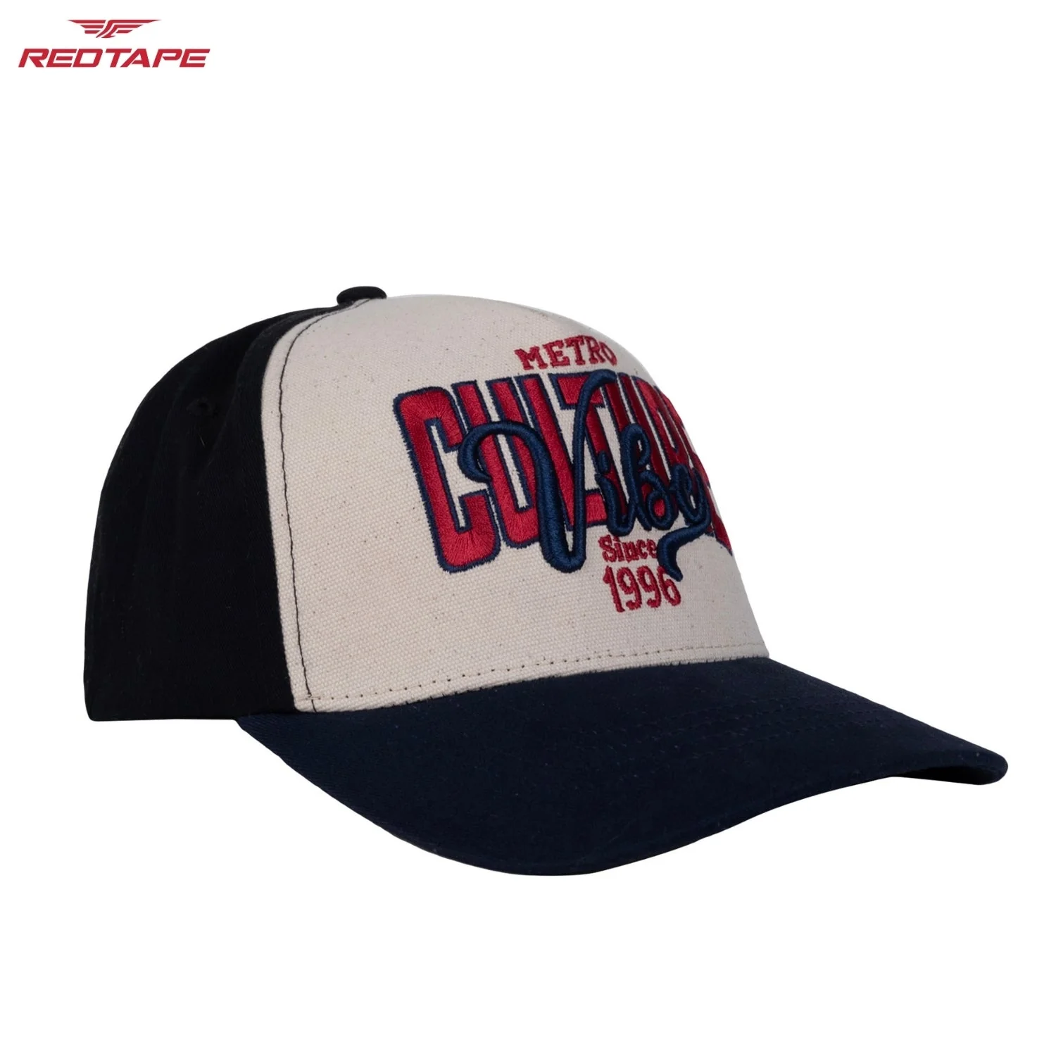 Sand Ash & Navy Colourblocked Baseball Unisex Cap for Men & Women