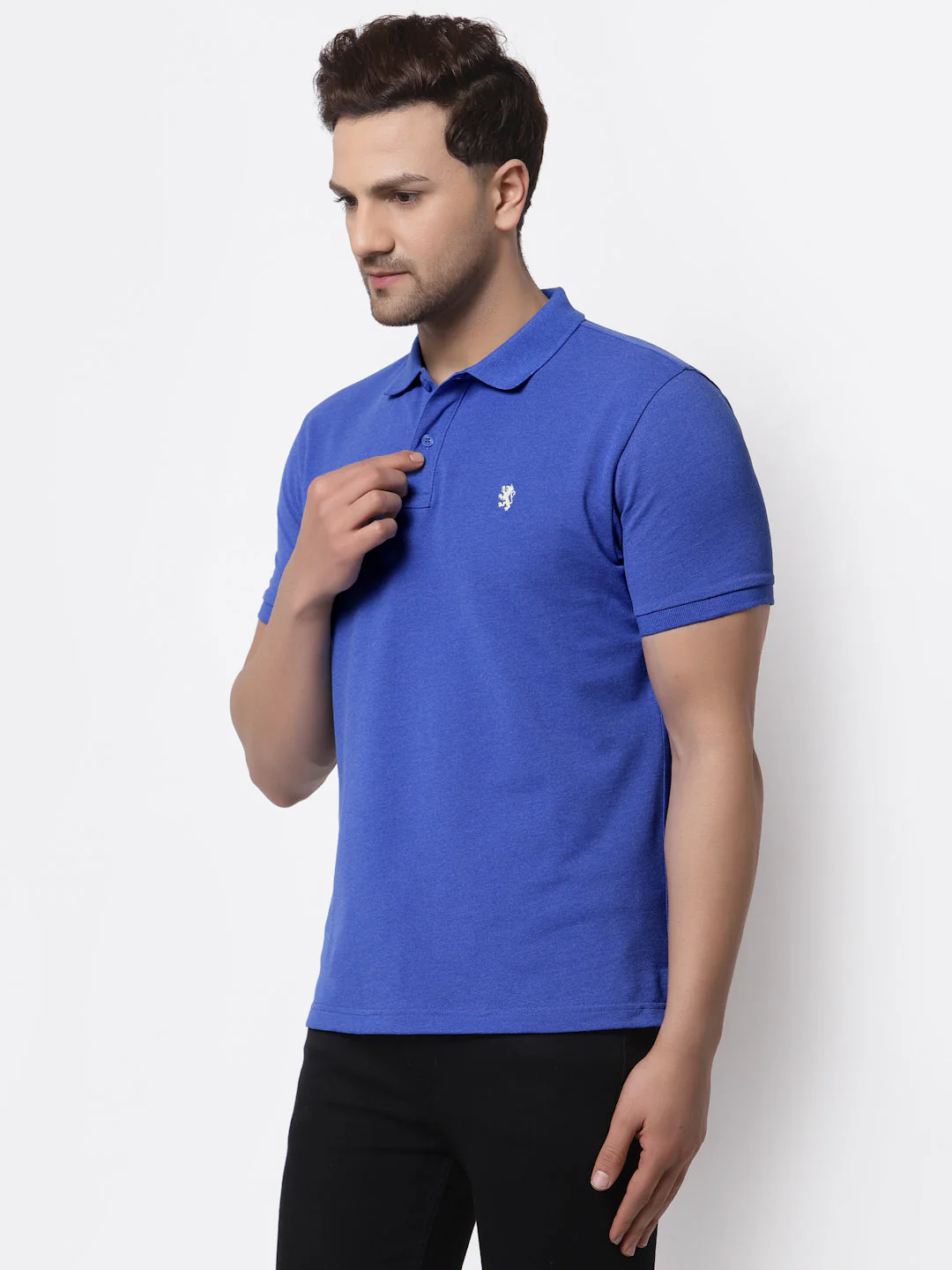 Solid Polo T-Shirt for Men - Image 2