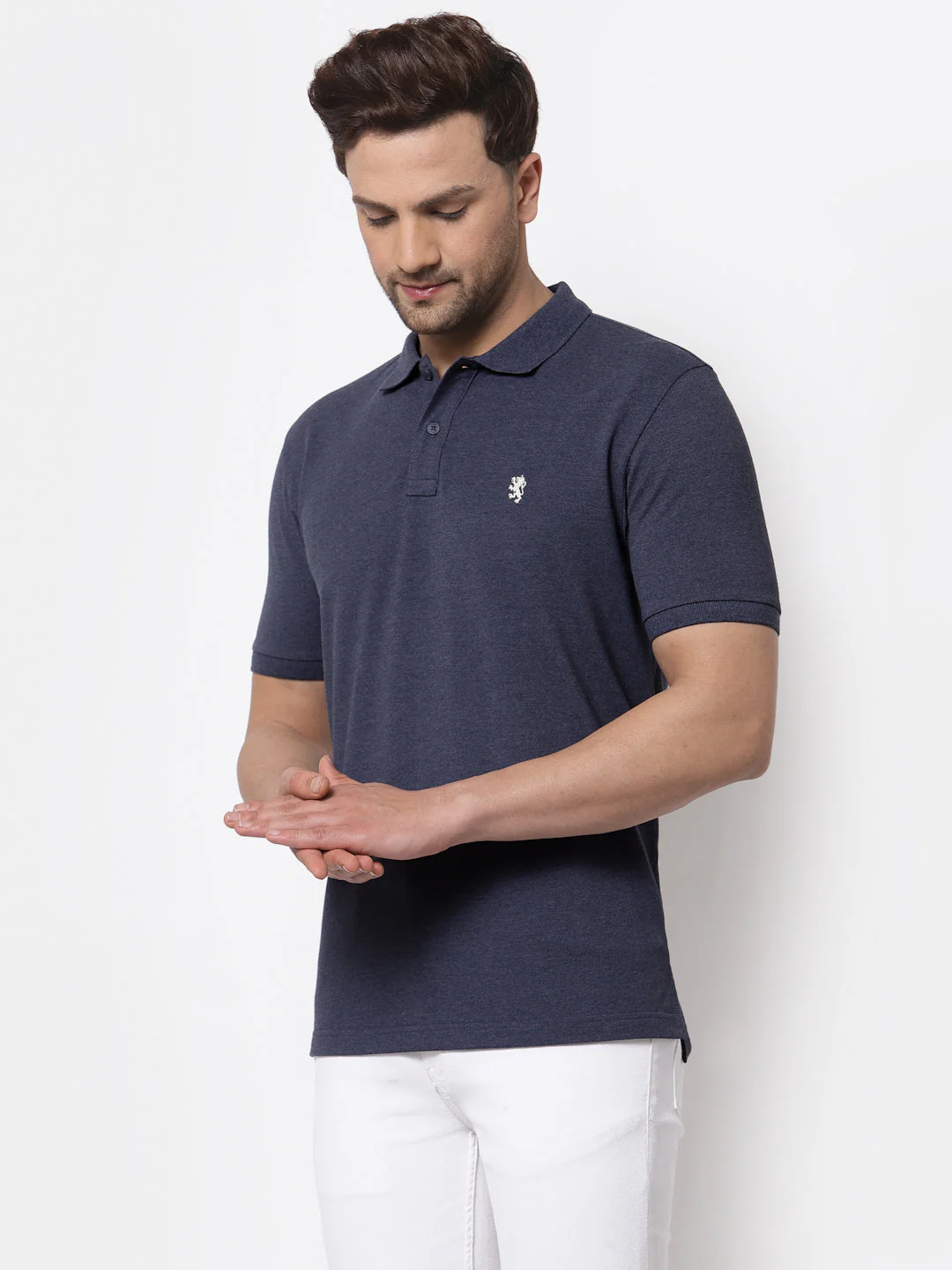 Solid Polo T-Shirt for Men - Image 2