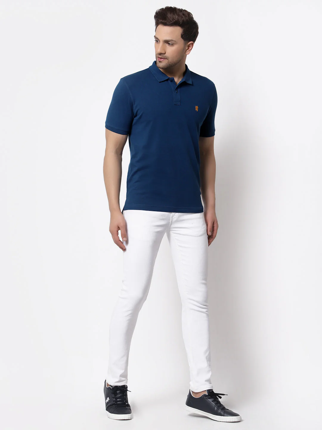 Solid Polo T-Shirt for Men - Image 5