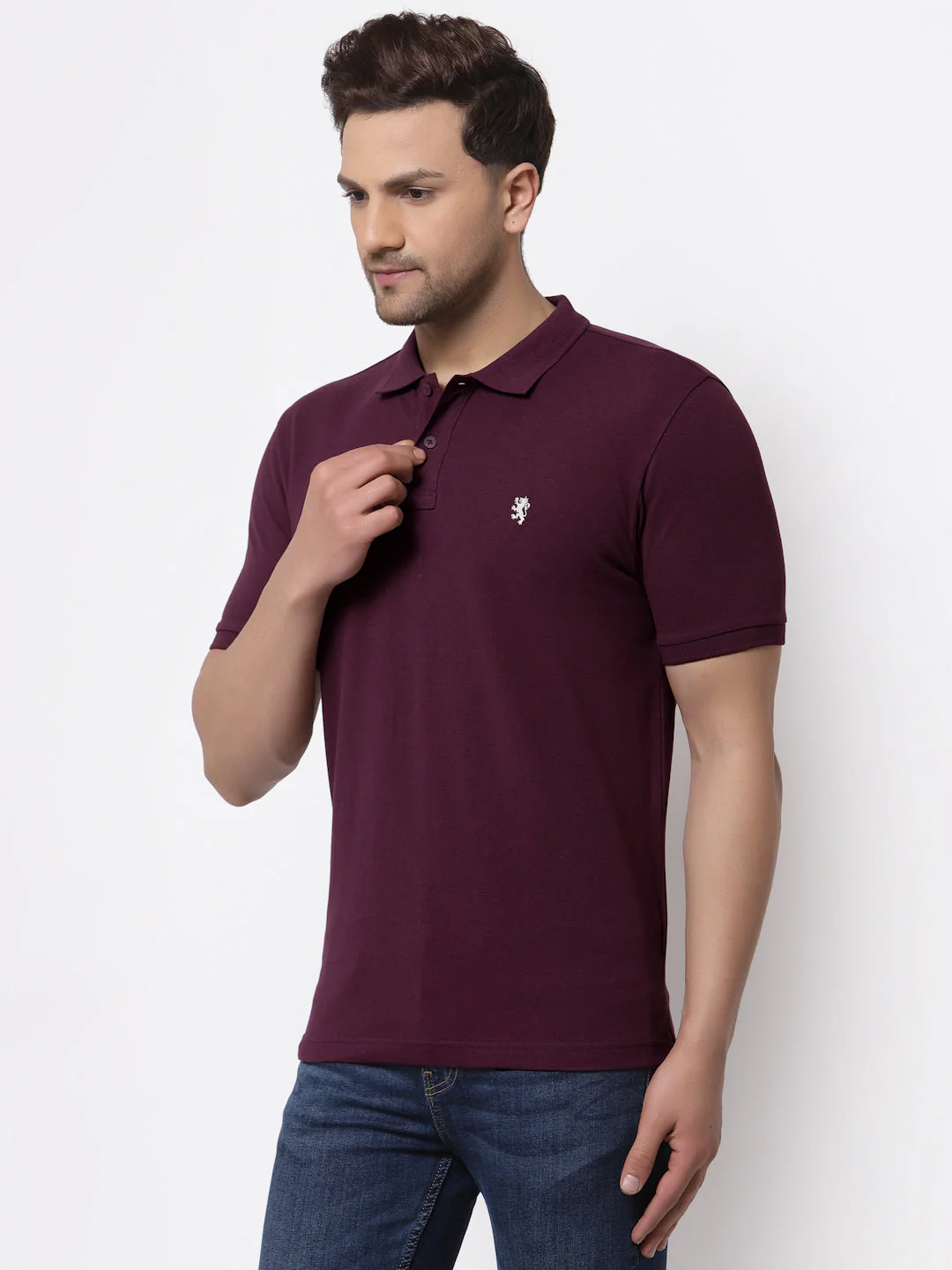 Solid Polo T-Shirt for Men - Image 2