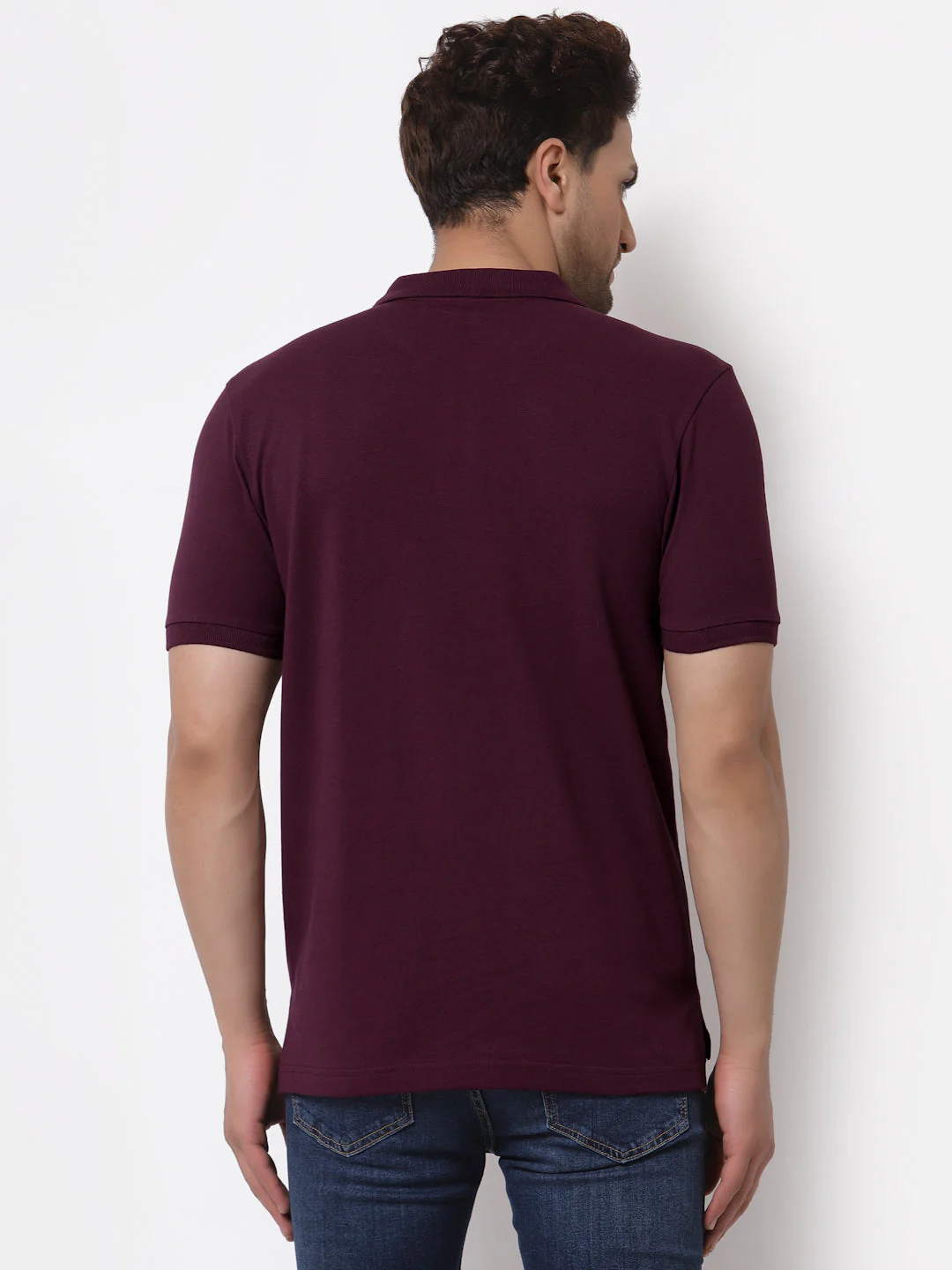 Solid Polo T-Shirt for Men - Image 3