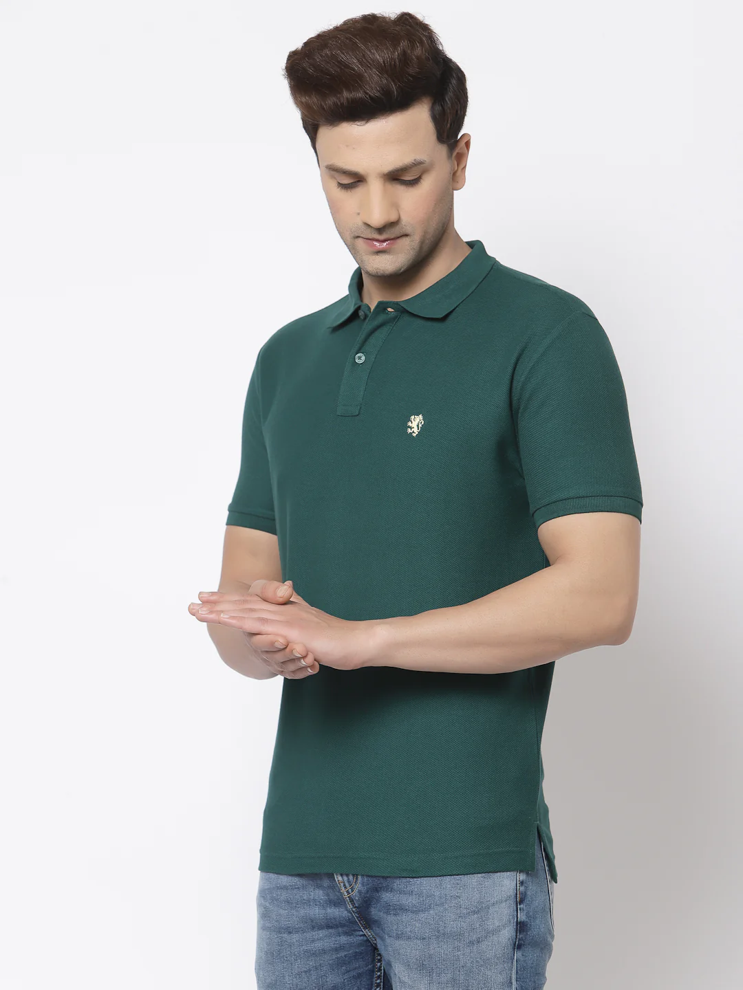 Solid Polo T-Shirt for Men - Image 2