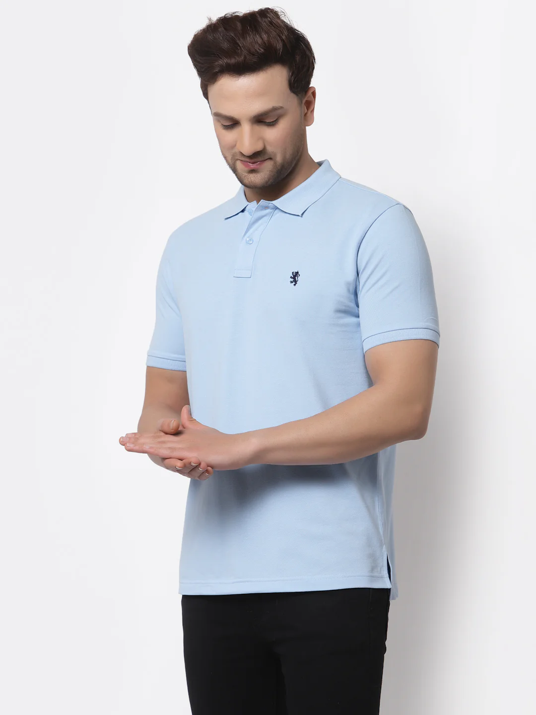 Solid Polo T-Shirt for Men - Image 2
