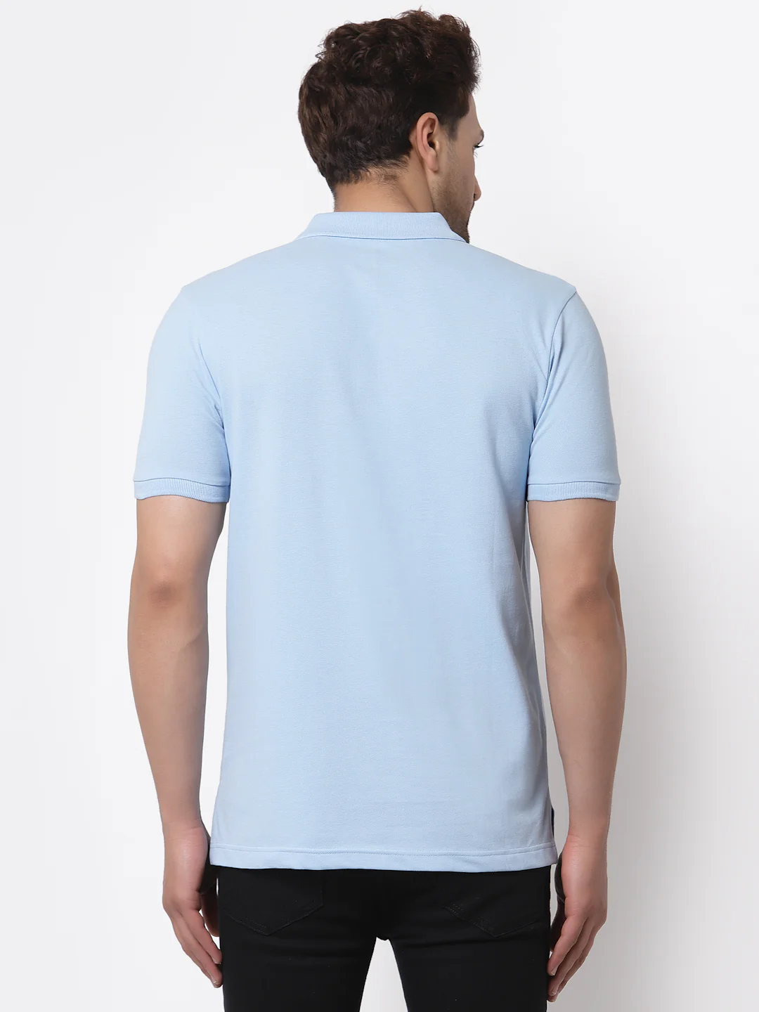 Solid Polo T-Shirt for Men - Image 3