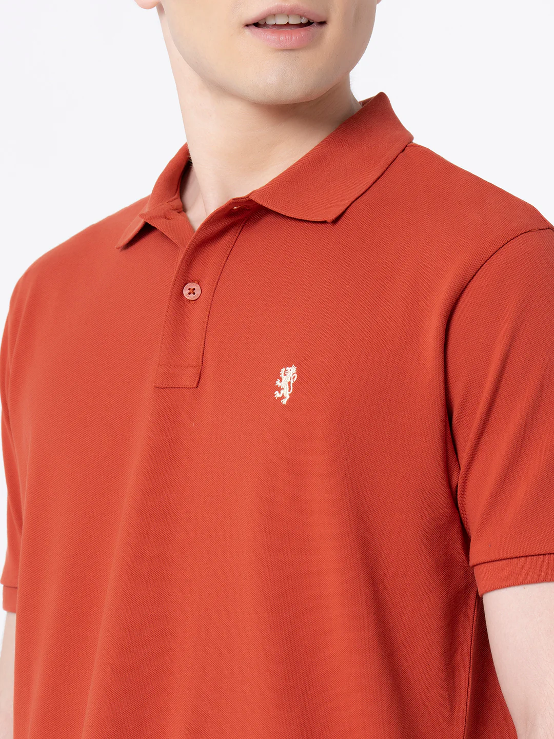 Solid Polo T-Shirt for Men - Image 4