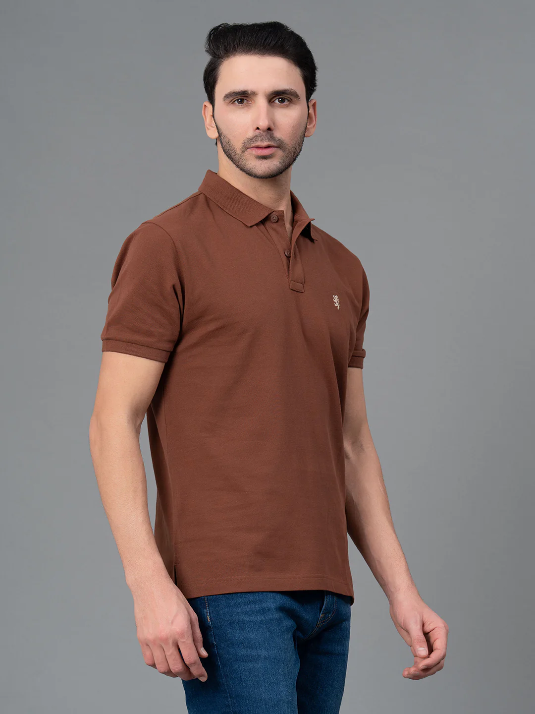 Solid Polo T-Shirt for Men - Image 2