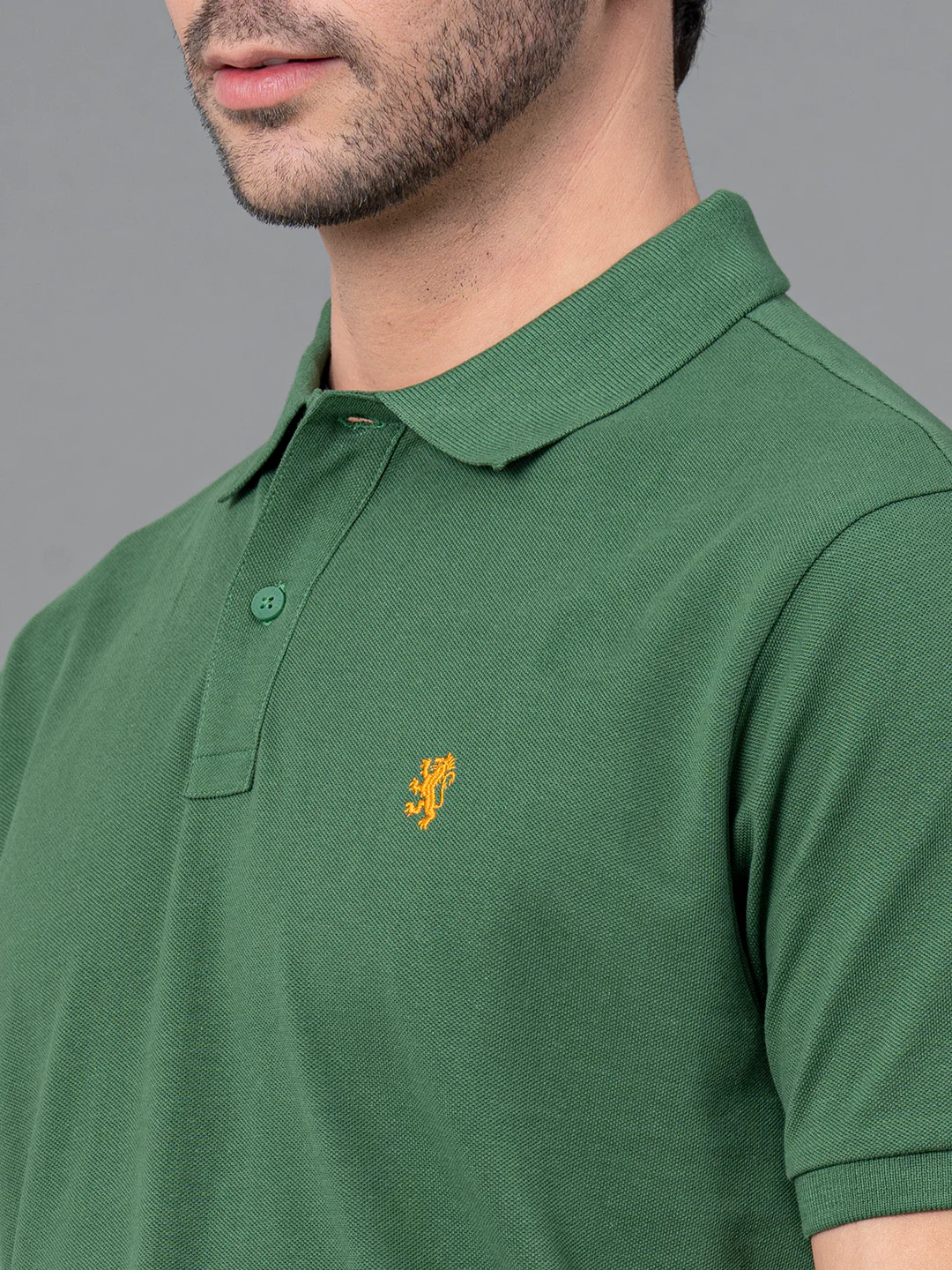 Solid Polo T-Shirt for Men - Image 4