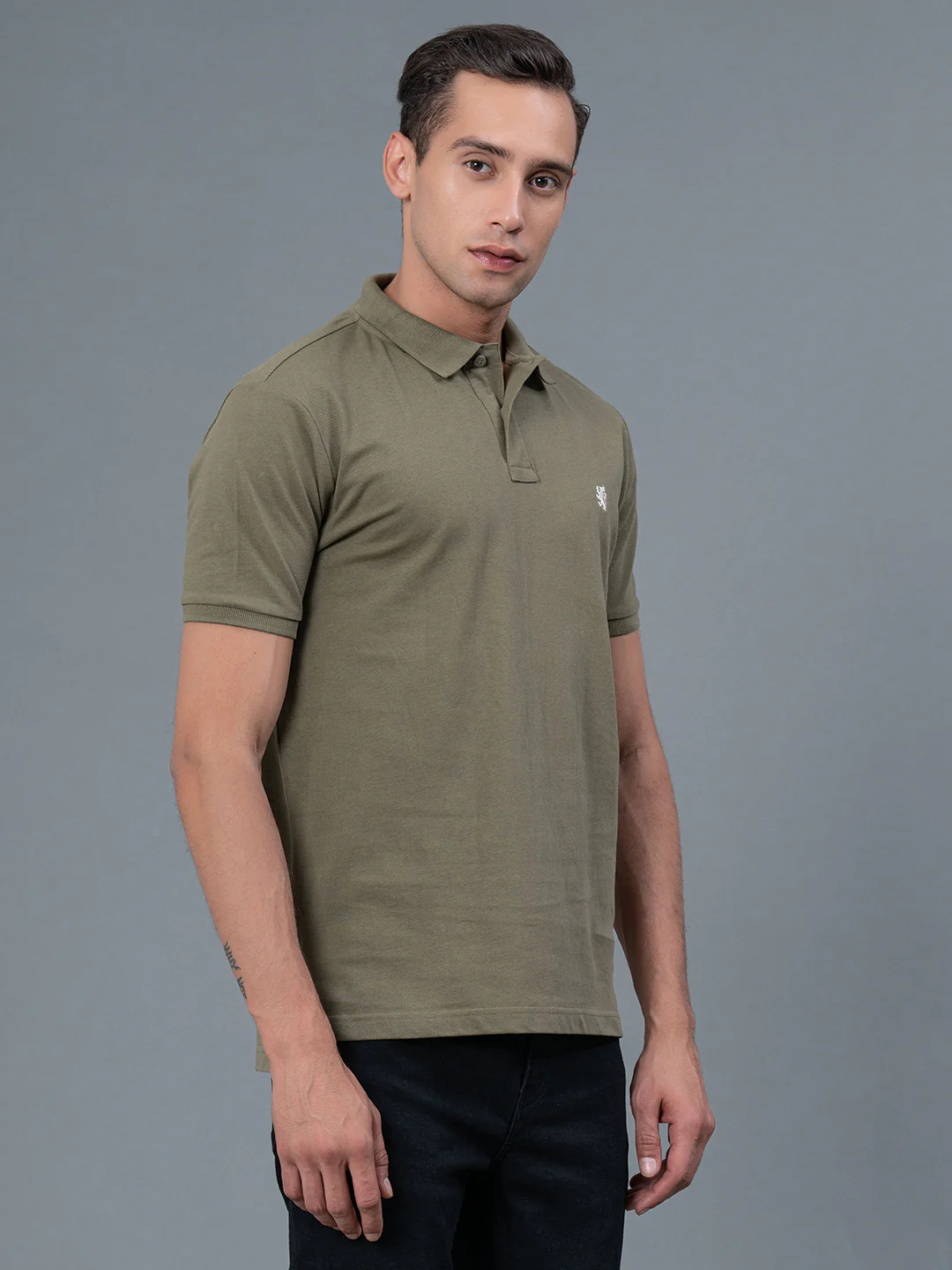 Solid Polo T-Shirt for Men - Image 2