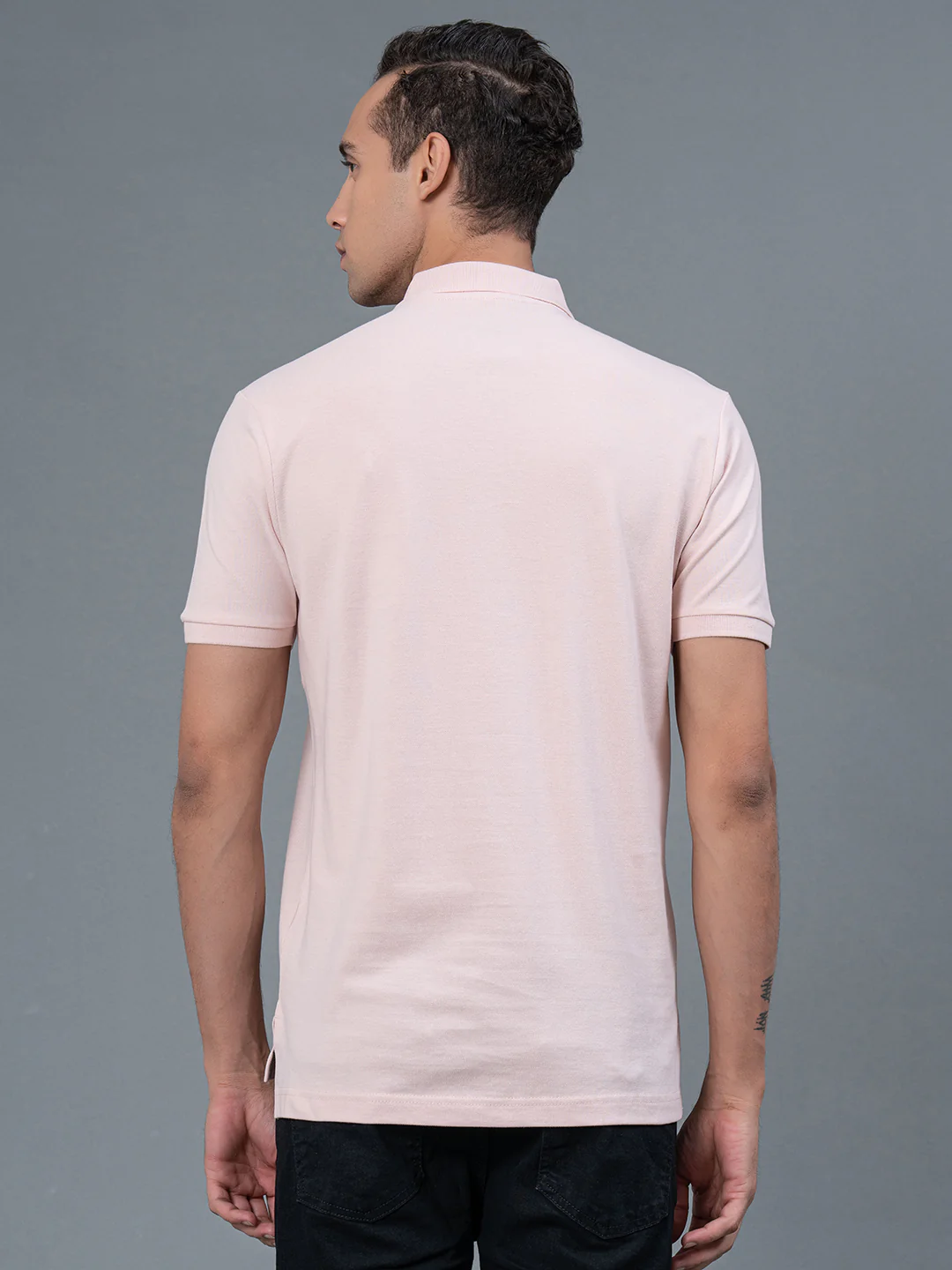 Solid Polo T-Shirt for Men - Image 3