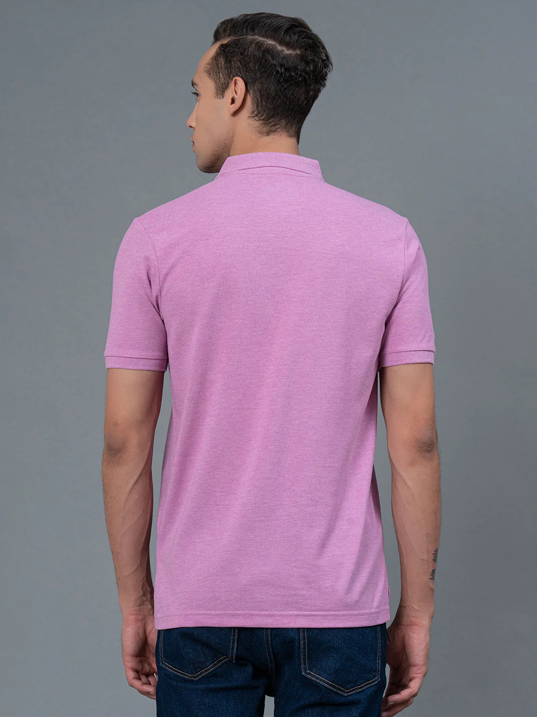 Solid Polo T-Shirt for Men - Image 3